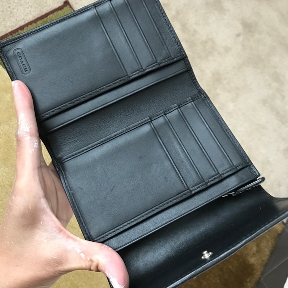 💯 COACH pin closure purse w/ match trifold wallet - Picture 7 of 8